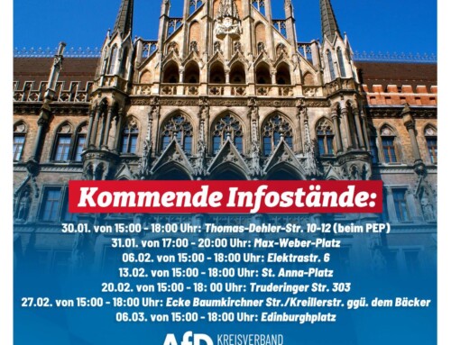 Unsere Infostände bis zur Kommunalwahl in München Ost